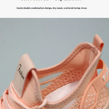 Women's Shoes Fly Woven Hollow Breathable Fashion Flat Lace Up Sport Shoes Women