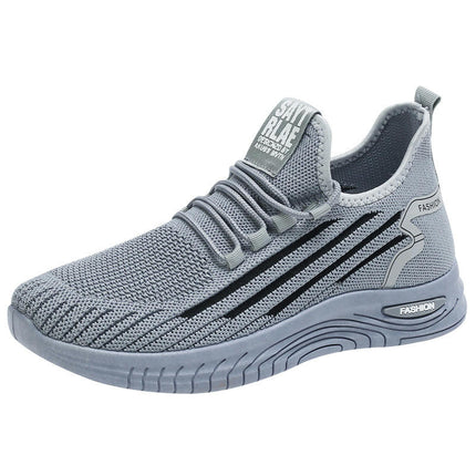 Mens Workout Shoes Lace Up Classic Ultra Lightweight Breathable Jogging Sports Shoes