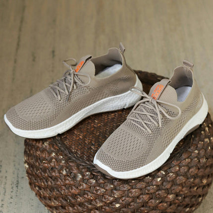 Mens Classic Lace-Up Fashion Shoes Running Gym Workout Training Sneakers