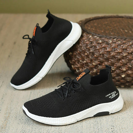 Mens Classic Lace-Up Fashion Shoes Running Gym Workout Training Sneakers