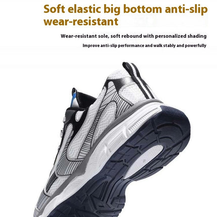 Men Classic Lace-Up Fashion Ultra Lightweight Breathable Jogging Sports Shoes