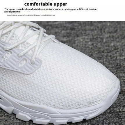 Men Lace Up Classic Casual Walking Sneakers Ultra Lightweight Breathable Jogging Shoes