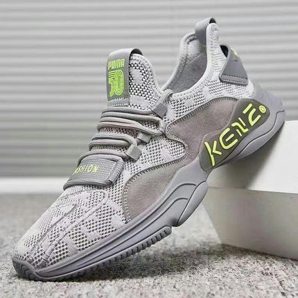 Men's Running Fashion Sneakers Lightweight Breathable Lace Up Casual Shoes