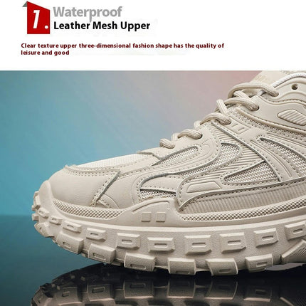 Men's Lightweight Running Sneakers Lace Up Fashion Breathable Casual Walking Shoes