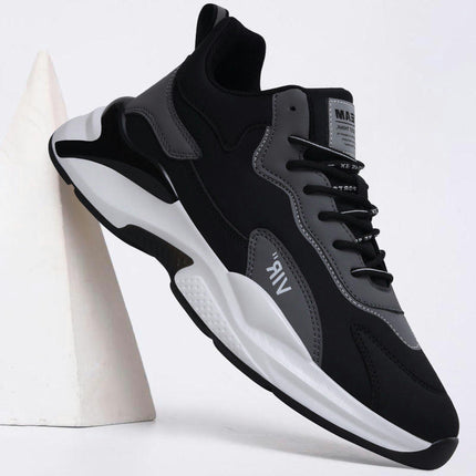 Men-Sport Walking Sneakers Lightweight Breathable Lace Up Casual Running Shoes