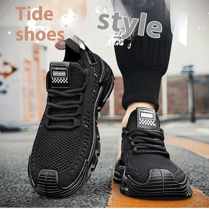 Mens Running Lace Up Front Sporty Sports Casual Sneakers Lightweight Shoes