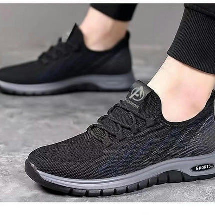 Men Casual Fashion Running Shoes Lace Up Comfortable Non Slip Fashion Sneakers