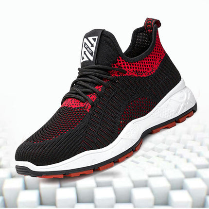 Men's Fashion Running Sneakers - Lightweight Breathable Lace Up Mesh Walking Shoes