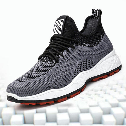 Men's Fashion Running Sneakers - Lightweight Breathable Lace Up Mesh Walking Shoes