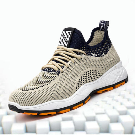 Men's Fashion Running Sneakers - Lightweight Breathable Lace Up Mesh Walking Shoes