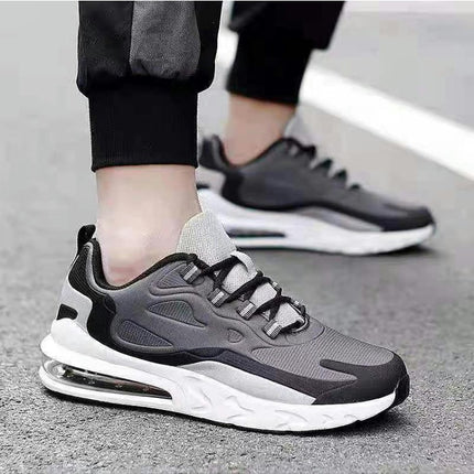 Men-Mesh Walking Sneakers Lace-up Comfortable Air Cushion Casual Lightweight Shoes