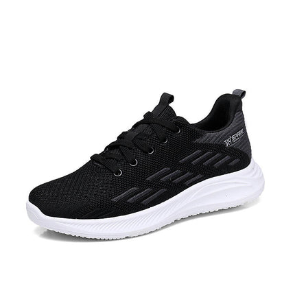 Fashion Mesh Sport Men Non-Slip Sneakers Lace-up Comfort Lightweight Walking Shoes