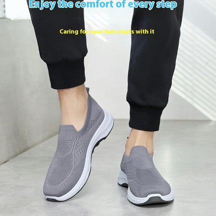 Men's Fashion Casual Ultra Lightweight Flats Slip On Mesh Street Sport Shoes