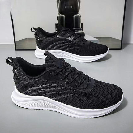 Men Trainers Shoes Fashion Mesh Lace Up Casual Shoes-for Outdoor Hiking Walking