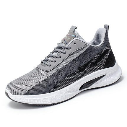 Men Wide Fit Sneakers Fashion Flat Bottom Lightweight Fly Woven Mesh Shoes