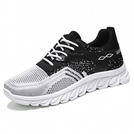 Mens Breathable Sports Lace-up Shoes Comfortable Breathable Fashion Lightweight Running