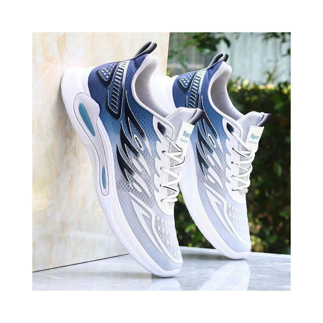 Men's Lightweight Running Walking Tennis Trainers Shoes Fashion Breathable Lace-up Sneakers