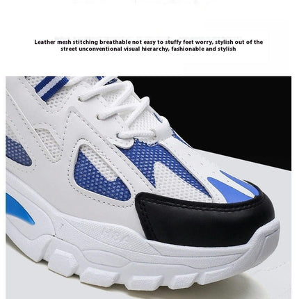 Men's Running Walking Tennis Sport Shoes Fashion Flat Bottom Lightweight Fly Woven Mesh Shoes