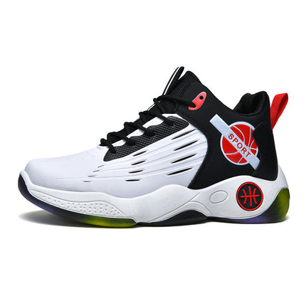 Men's Basketball Shoes Breathable Sneakers for Mid Upper Sport Shoes Outdoor Indoor Anti Slip