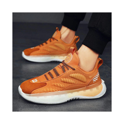 Mens Non Slip Running Shoes Lightweight Breathable Workout Shoes Comfortable Fashion Sneakers