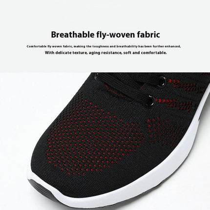 Men-Lightweight Shoes Breathable Sports Lace-up Running Comfortable Men's Shoes