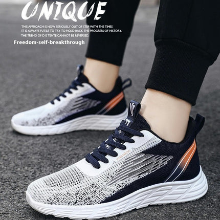 Men Comfortable Lightweight Walking Shoes Single Mesh Breathable Shoes Slip Sports Shoes