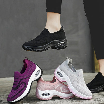 Slip On Air Shoes for Women Comfortable Tennis Walking Sport Gym Shoes