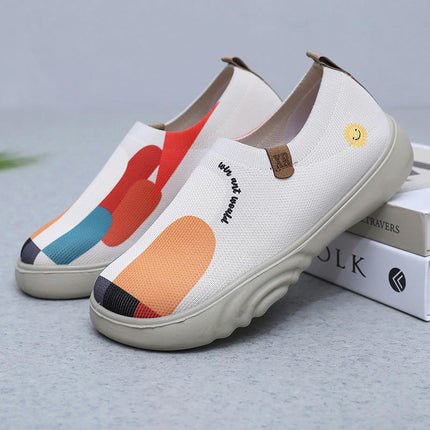 Leisure Womens Slip On Travel Soft Sole Comfortable Shoes Outdoor Fashion Shoes