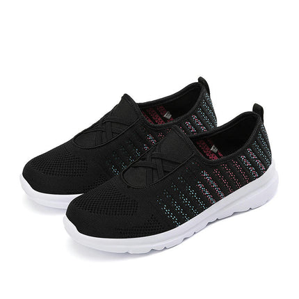 Women Breathable Lightweight Walking Gym Training Slip On Shoes