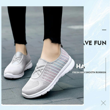 Women Breathable Lightweight Walking Gym Training Slip On Shoes