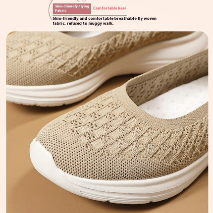 Slip On Walking Shoes Women Lightweight Sneakers Work Hiking Running Shoes