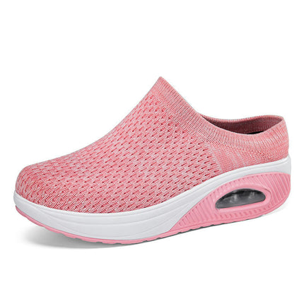 Women Fashion Outdoor Slip On Shoes Lightweight Breathable Non-Slip Walking Shoes