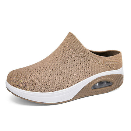 Women Fashion Outdoor Slip On Shoes Lightweight Breathable Non-Slip Walking Shoes