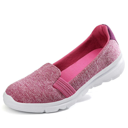 Women's Slip On Flats Lightweight Breathable Non-Slip Walking Shoes