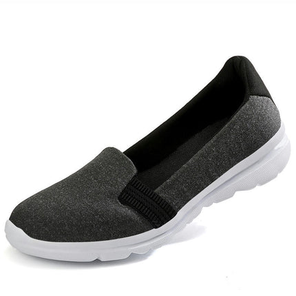 Women's Slip On Flats Lightweight Breathable Non-Slip Walking Shoes