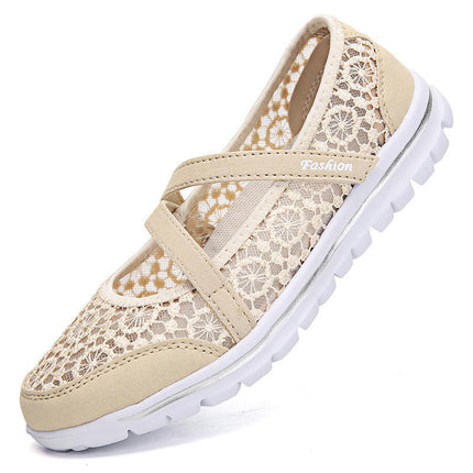 Womens Walking Shoes Comfortable Lightweight Casual Lace Slip-On Shoes