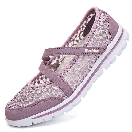 Womens Walking Shoes Comfortable Lightweight Casual Lace Slip-On Shoes