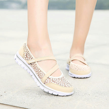 Womens Walking Shoes Comfortable Lightweight Casual Lace Slip-On Shoes