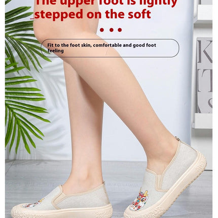 Women's Low Top Comfortable Lightweight Fashion Slip On Shoes