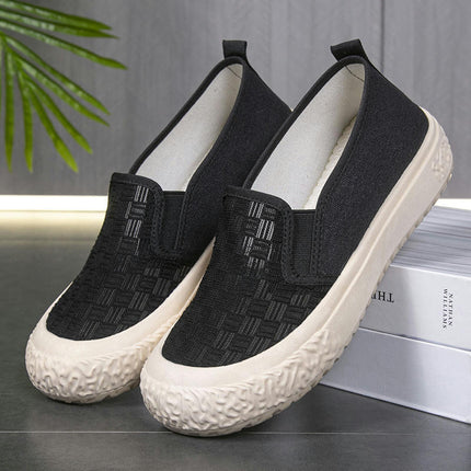 Women's Slip-On Walking Shoes-Comfortable Work Driving Nursing Casual Shoes