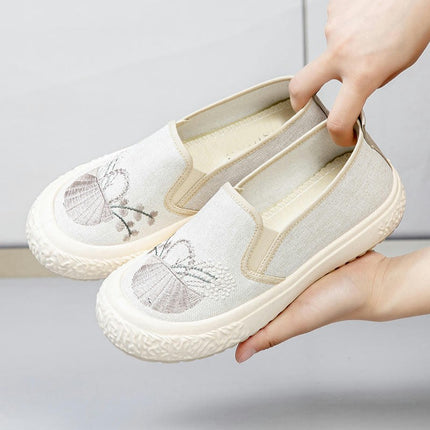 Women's Fashion Slip On Shoes Comfortable Walking Flats Casual Shoes