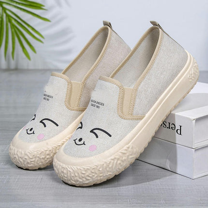 Women Casual Shoes Dressy Lightweight Breathable Walking Slip-On Shoes