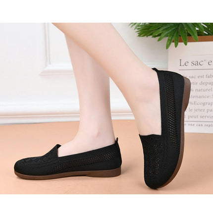 Women Comfortable Arch Support Non-Slip Lightweight Breathable Flat Slip On Shoes