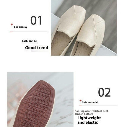 Flat Shoes for Women Casual Fabric Lightweight Dressy Slip-On Shoes