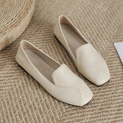 Flat Shoes for Women Casual Fabric Lightweight Dressy Slip-On Shoes