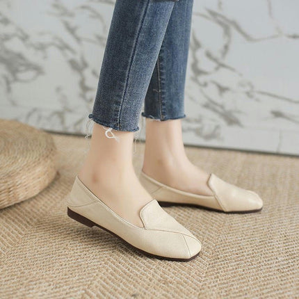 Flat Shoes for Women Casual Fabric Lightweight Dressy Slip-On Shoes