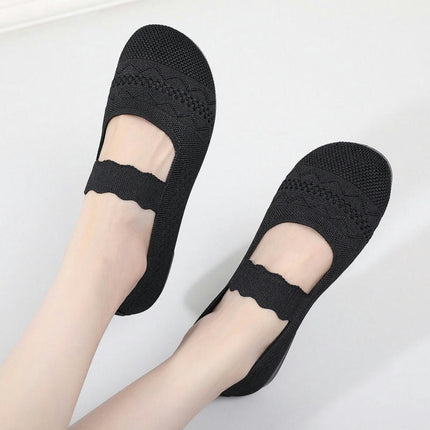 Women Lightweight Flats Dressy Casual Work Shoes Slip On Comfortable Shoes