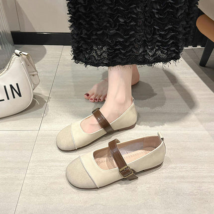 Women's Comfortable Casual Round Toe Driving Flats Soft Walking Slip On Shoes