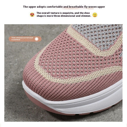 Fashion for Women's Orthopedic Slip On Shoes Leisure Breathable Wedge Outdoor Shoes