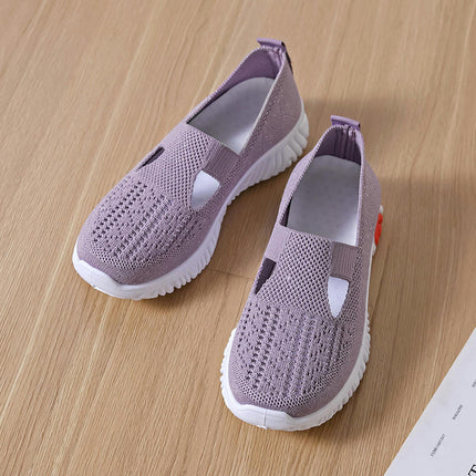 Women's Breathable Soft Sole Arch Support Shoes Comfortable Stretch Slip-On Shoes